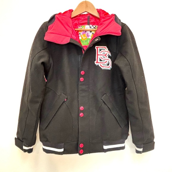 Burton DryRide Varsity Snowboard Jacket Boyfriend Fit Wool Blend Waterproof S - Picture 2 of 16